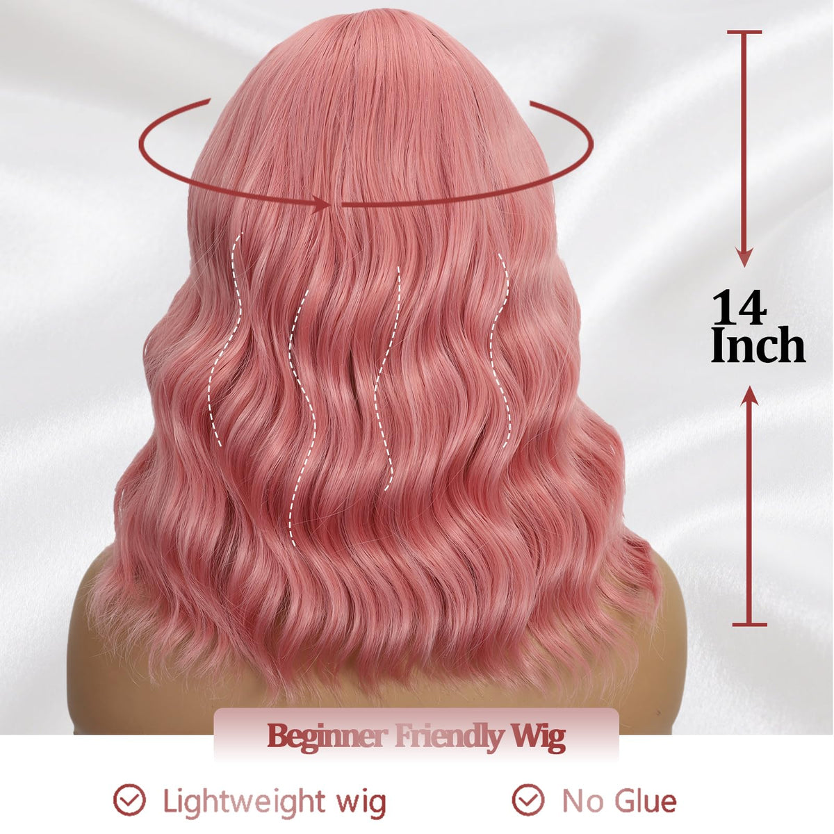 Mxayhnajxl heat-resistant synthetic wig for durable daily use.