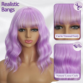Mxayhnajxl heat-resistant synthetic wig, suitable for light styling.