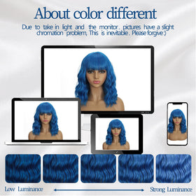 Mxayhnajxl wig includes cap for easy styling.