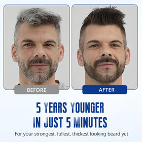 Mxvbaty beard dye shampoo 3in1 5-minute timer for fast color