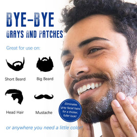 Mxvbaty beard dye shampoo 3in1 packaging box ready to use