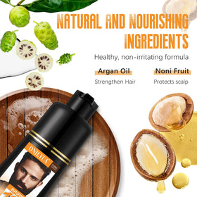 Mxvbaty beard dye shampoo with argan oil nourishes while coloring