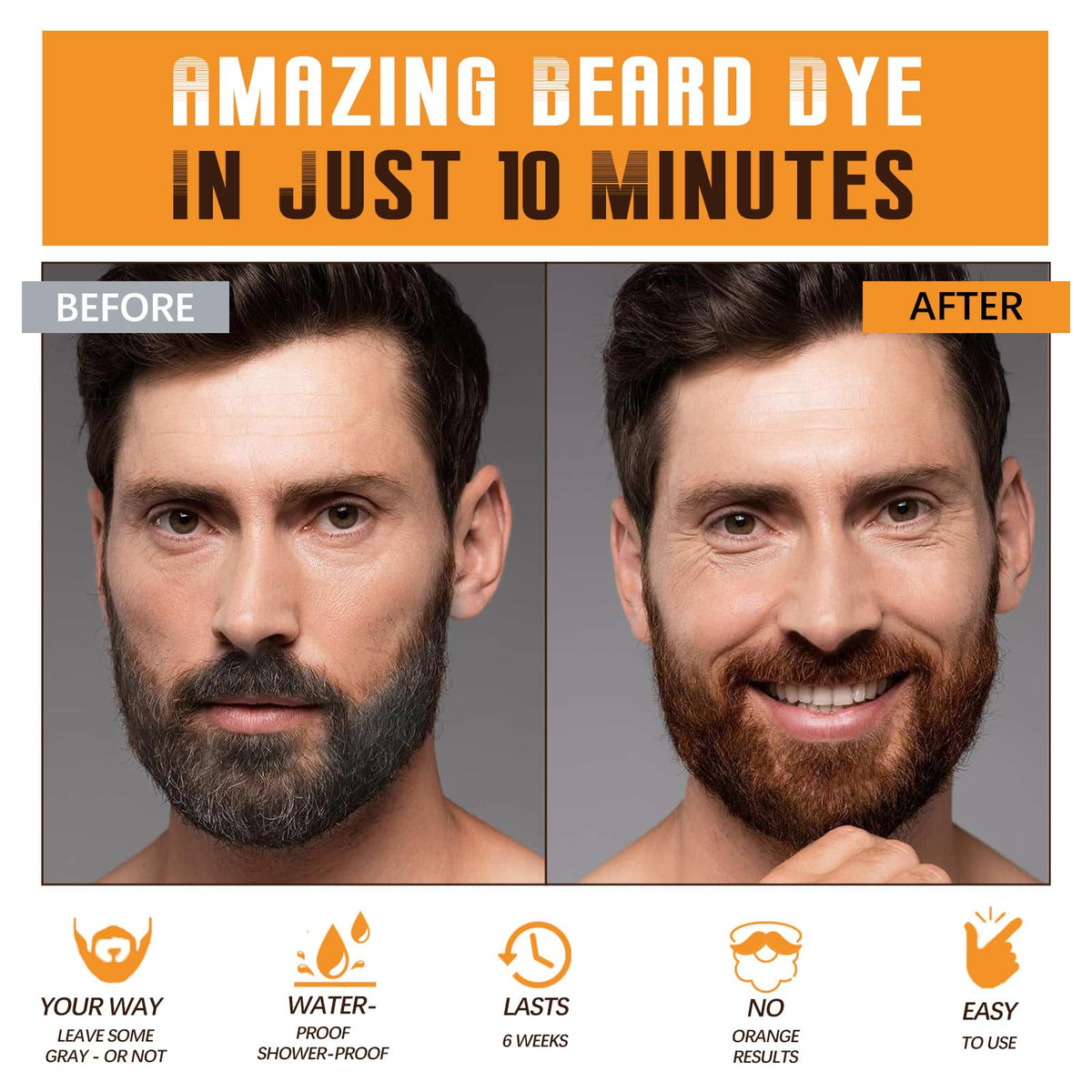 Mxvbaty beard dye shampoo rich lather close-up for even color and shine