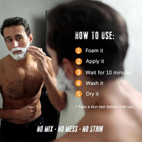 Mxvbaty beard dye shampoo shower application saves time on busy mornings
