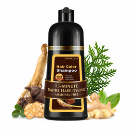 Mxvbaty dark brown hair dye shampoo 3-in-1 bottle delivers rich color