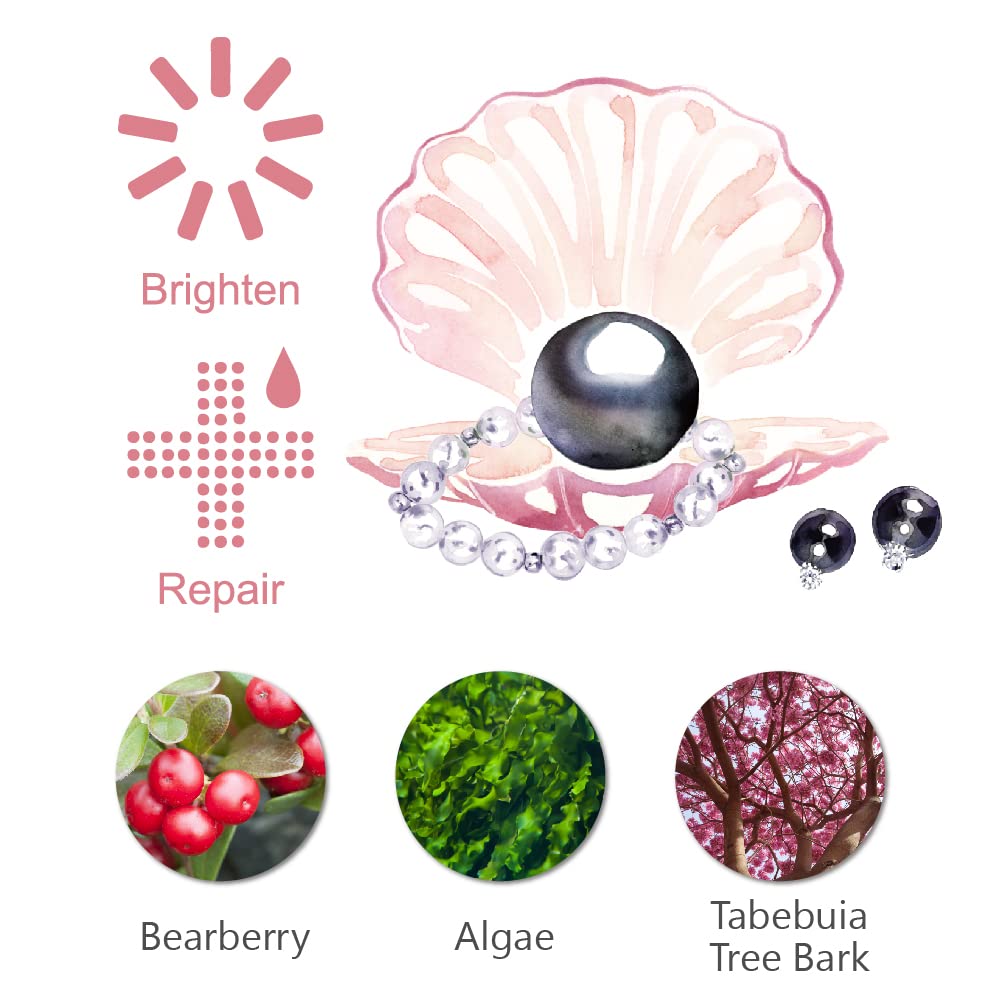 My Beauty Diary Black Pearl Brightening Mask sheet closeup with silky serum.