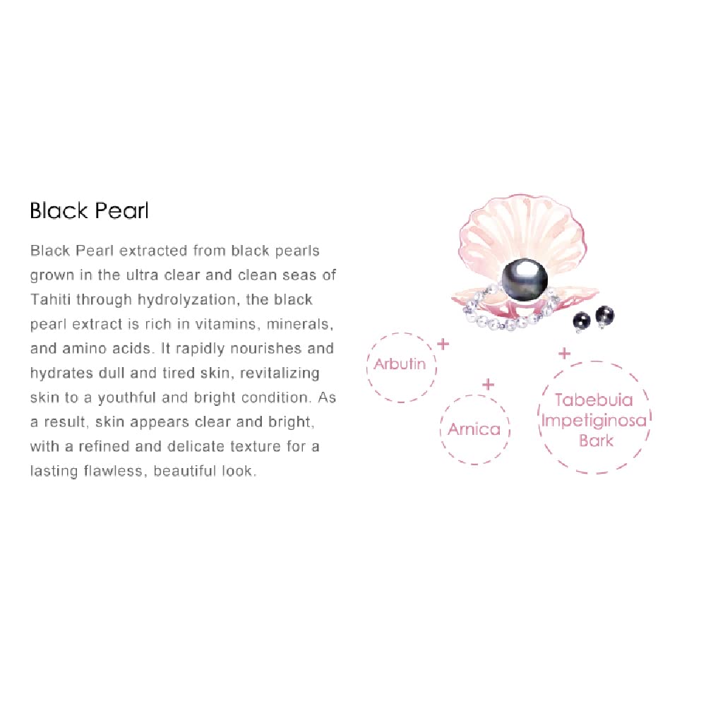 My Beauty Diary Black Pearl Brightening Pack 8-combo, value pack for weekly routine.