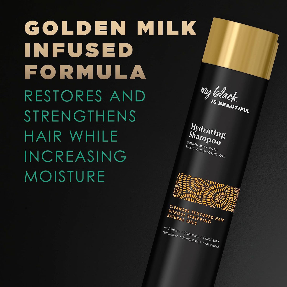 My Black Is Beautiful Hydrating Shampoo creamy lather nourishes curls