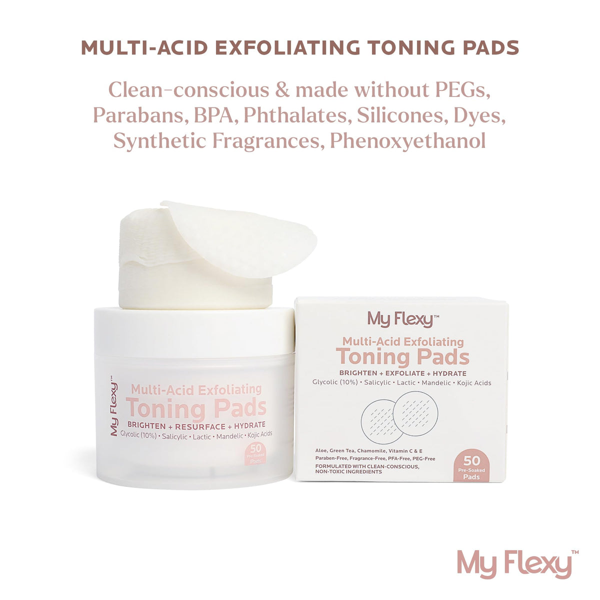 My Flexy acne-control pad targets impurities while soothing the skin.