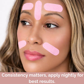 My Flexy Face Tape Strips for frown lines to smooth appearance overnight.