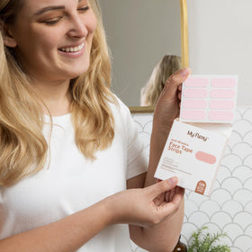 My Flexy Face Tape Strips value pack packaging highlighting 128 strips for extended routine.