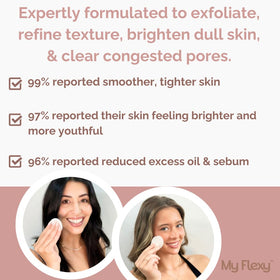 My Flexy fragrance-free formula supports sensitive or reactive skin types.