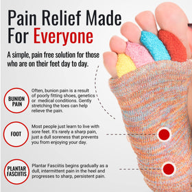 My Happy Feet sock helping bunions and toe alignment during daily activities