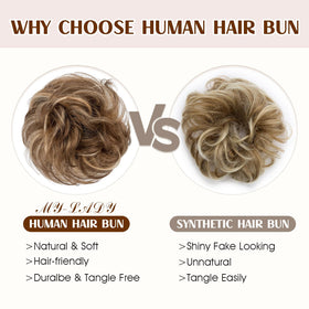 MY-LADY ponytail extension with wavy texture for fuller look.