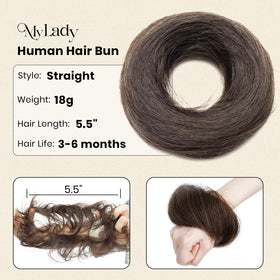 MY-LADY tousled updo extension adds natural texture for versatile styling.