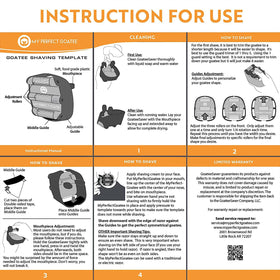 My Perfect Goatee goatee shaper template razor-compatibility enables versatile tool use.