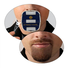My Perfect Goatee goatee shaper template side profile visualizing fit for your face.