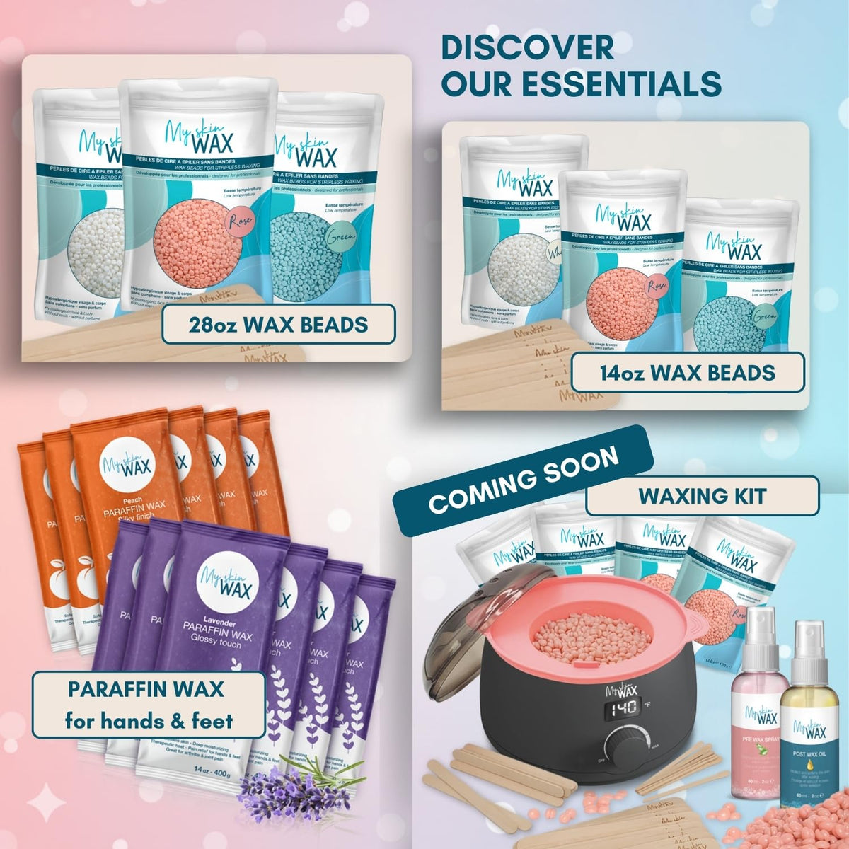 My Skin WAX gentle option for sensitive skin during sessions