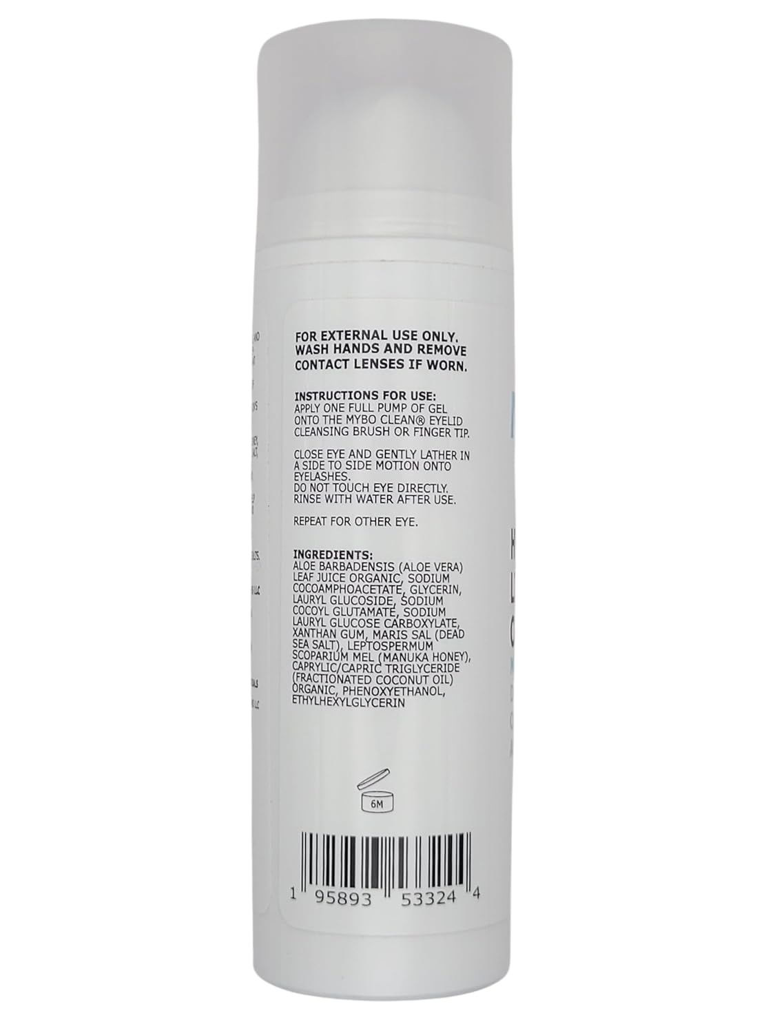 Myboclean eyelash cleansing brush usage for sensitive skin demonstration.