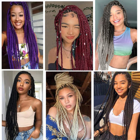 Mychanson no shedding braiding hair 26inch helps maintain neat styles during wear