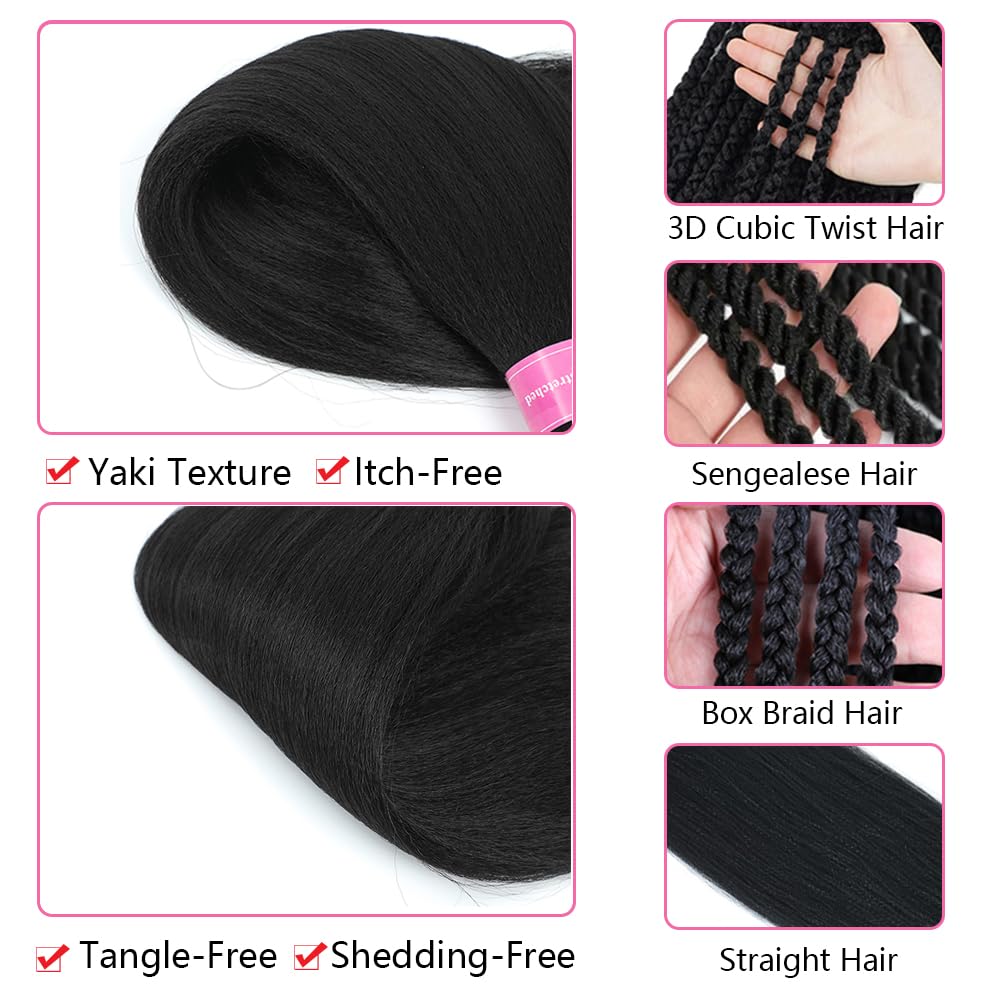 Mychanson soft durable braiding hair 26inch delivers comfortable wear and long color