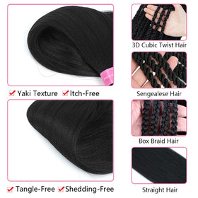 Mychanson soft durable braiding hair 26inch delivers comfortable wear and long color