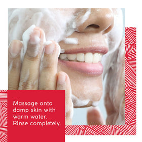 MyCHELLE Pumpkin Cleanser pump-dispense demonstrates easy daily cleansing for all skin types