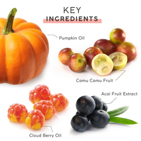 MyChelle Pumpkin Seed Oil illustration nourishing and gentle hydration for skin.
