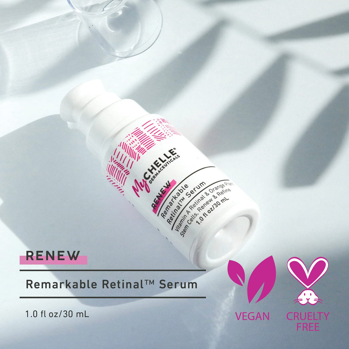 Ceramides in MyChelle serum help lock in moisture.