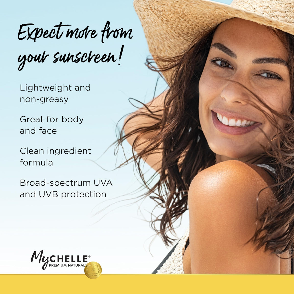 Bentonite clay texture helps absorb oil for a matte finish.