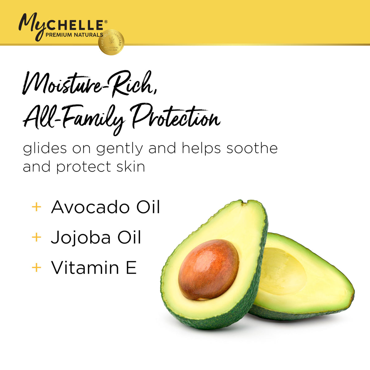 MyChelle Sun Shield Stick SPF 50 application shows smooth glide.