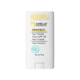 MyChelle Sun Shield Stick SPF 50 compact for easy, on-the-go mineral protection.