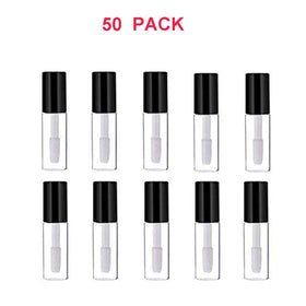 Mydio clear lip gloss tube with black lid for secure sealing.
