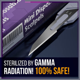MyMed Mini #11 razor handle design supports comfortable, controlled facial use.