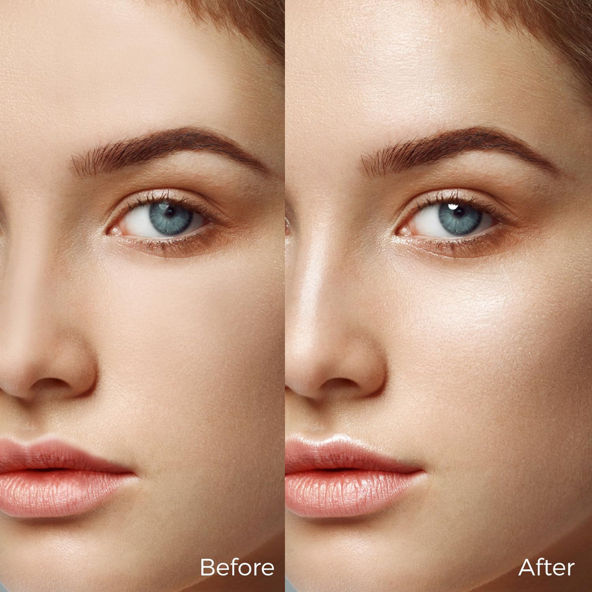 MYMERRY Dewy Highlighter Stick on collarbones with champagne rose gold sheen