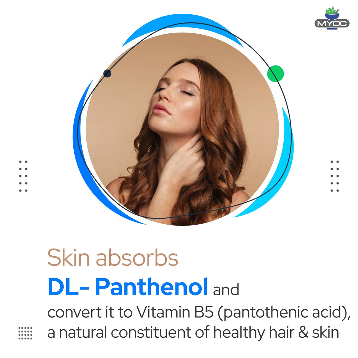 MYOC DL-Panthenol powder supports versatile DIY routines.