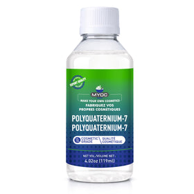 MYOC Polyquaternium-7 bottle front view for haircare formulation