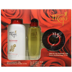 Maja by Myrurgia packaging showcasing the set, great for gifting or evening wear.