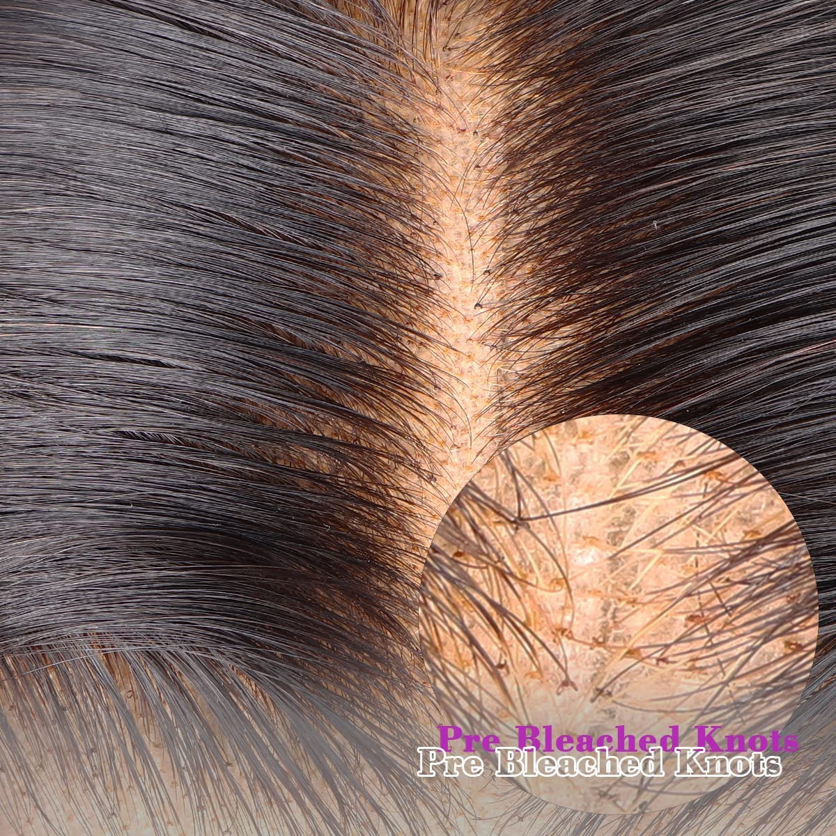 MY SHINY WIGS deep parting 5x5 closure enables deep middle parts or braids