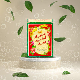 Mysore Sandal Soap 75g pack of 12, boxed set, convenient multi-bar supply.