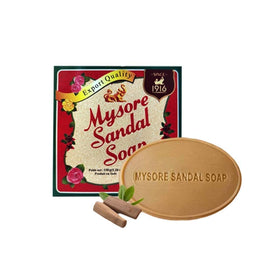 Mysore Sandal Soap closeup with rich lather for gentle cleansing