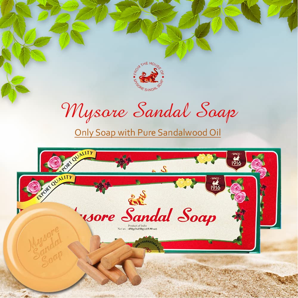 Mysore Sandalwood Soap ingredient focus on vegetable oils and moisturizers for gentle care.