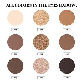 MYSTER ROSEY neutral eyeshadow palette swatches nude tones for versatile daytime and soft glam