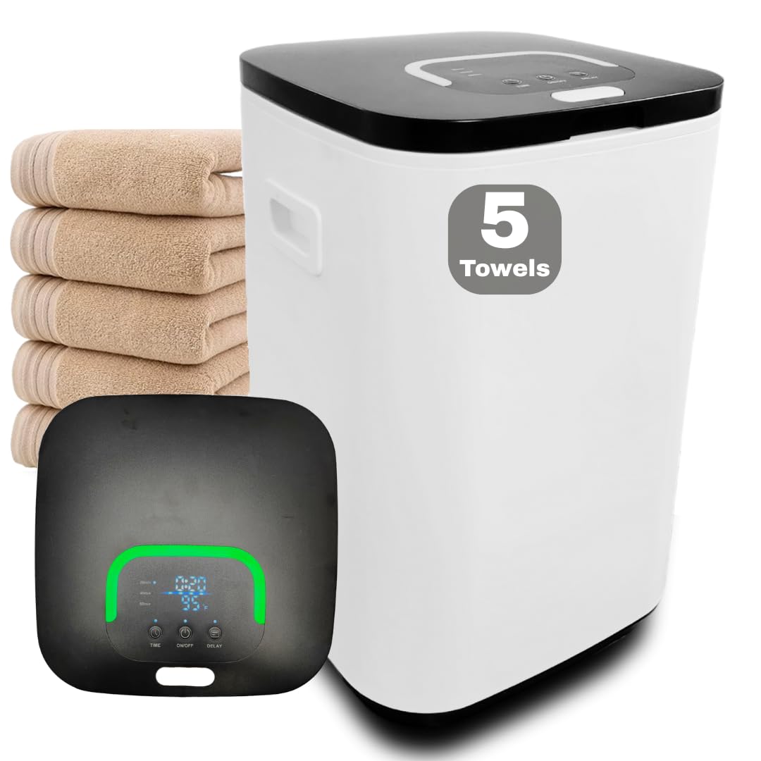 Mystic Romance DiAroma towel warmer bucket with towels for spa warmth