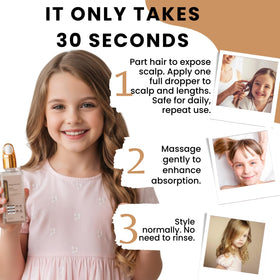 Mystique Abundance Revatology Kids hair after use, soft strands