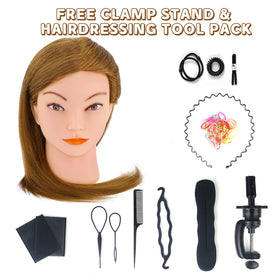 MYSWEETY mannequin head full-face view helps assess makeup practice.