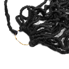 Mytarku curly-wavy locs provide fluffy movement and long-lasting volume.