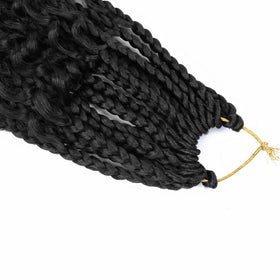 Mytarku 8-pack boho braids ready to blend with natural hair.