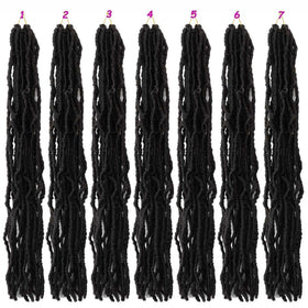 Mytarku pre-looped crochet soft locs for easy, beginner-friendly installation.