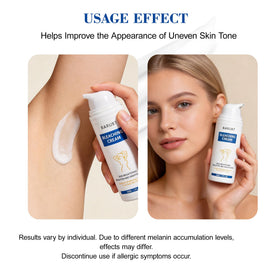 MyTend Skin Bleaching Cream swirl on skin highlights smooth application